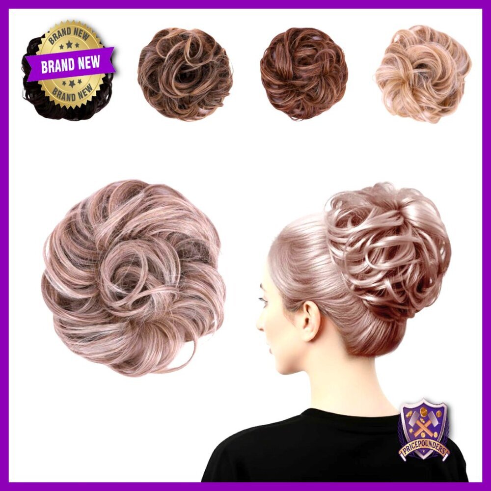 Messy Bun Extension Synthetic Hairpiece Lightweight Washable Updo Hairstyle - Picture 1 of 6